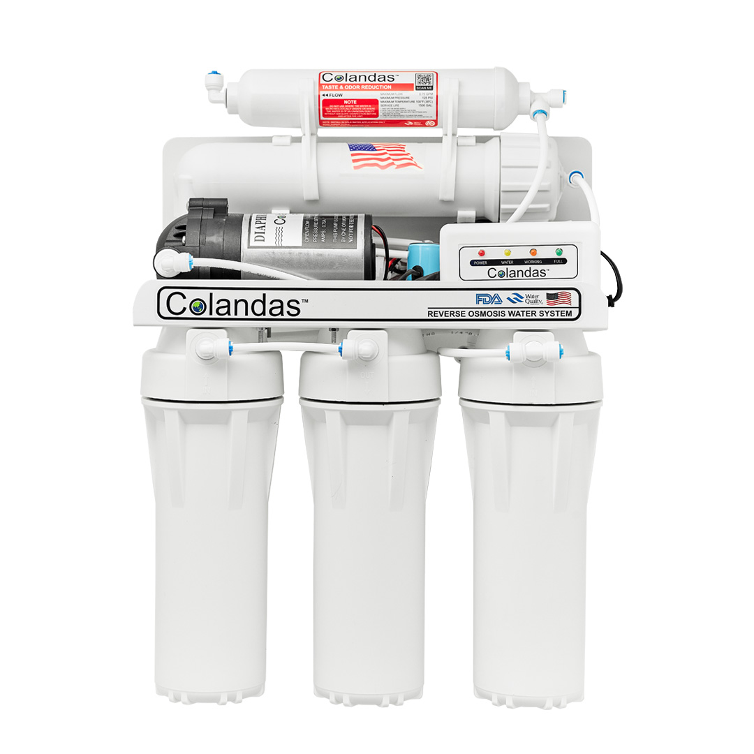 COLANDAS เครื่อง RO 150 GPD ขาว 3 ไส้ GAC